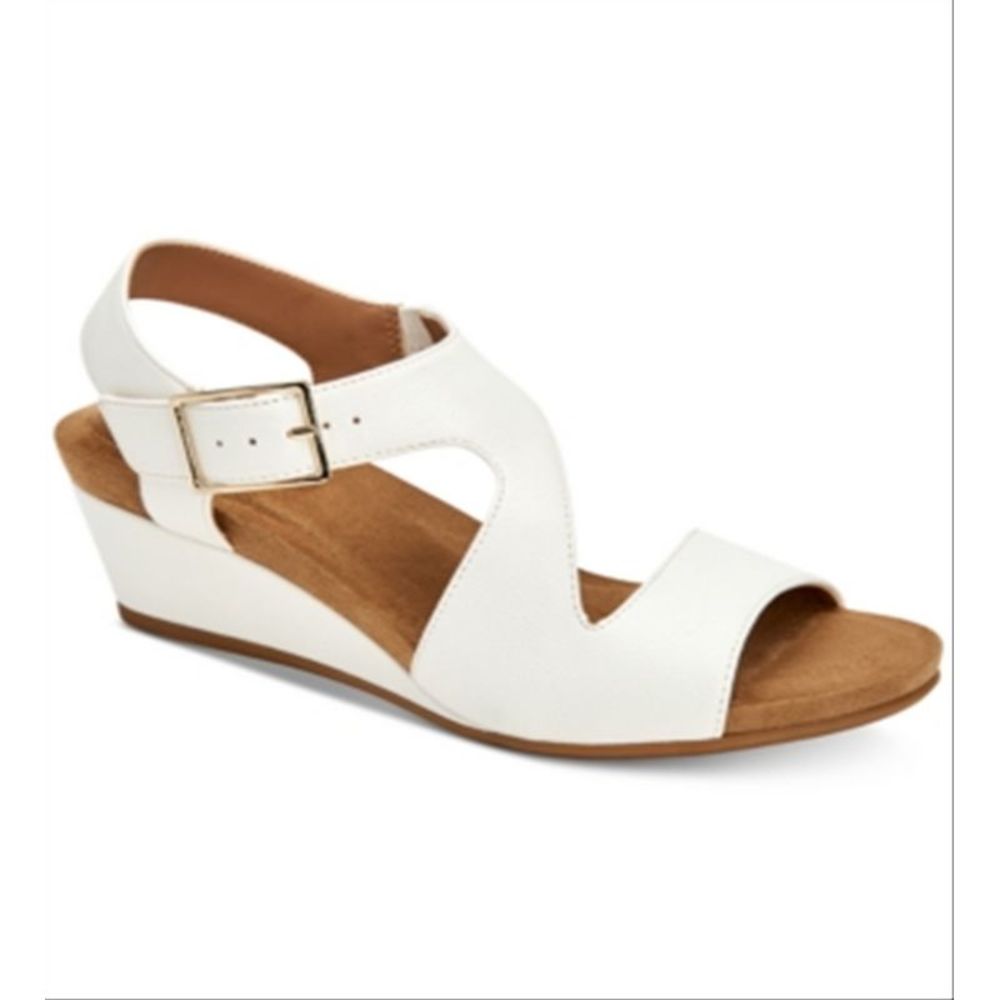 Giani Bernini Women's Open Toe Casual Slingback Sandals White Size 6 M